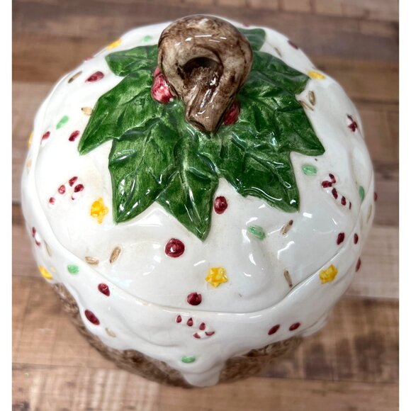Nantucket Ceramic Christmas Cookie Jar - Picture 2 of 7